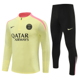 PSG 2024-25 Yellow Soccer Training Suit Men's