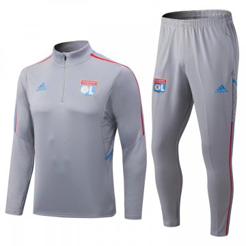 Olympique Lyonnais Gray Soccer Training Suit Men's 2022-23