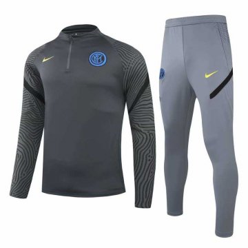 2020-21 Inter Milan Deep Grey Men's Football Training Suit