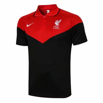 2021-22 Liverpool Red - Black Football Polo Shirt Men's