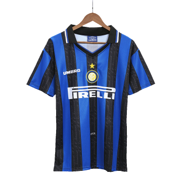 Inter Milan 1997/98 Retro Home Soccer Jerseys Men's