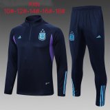 Argentina 2023 Navy Soccer Training Suit Kid's