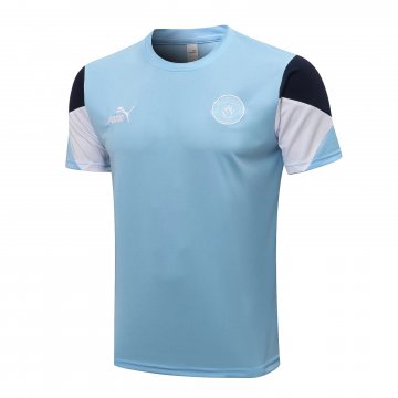 Manchester City 2021-22 Light Blue Soccer Training Jersey Men's