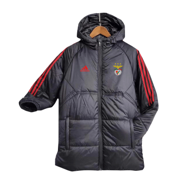 Benfica 2023-24 Black Soccer Cotton Winter Jacket Men's