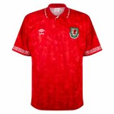 Wales 1991 Retro Home Soccer Jerseys Men's