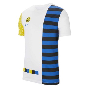 2021-22 Inter Milan White Short Football Training Shirt Men's