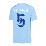 #STONES #5 Manchester City 2023/24 Japanese Tour Printing Home Soccer Jerseys Men's
