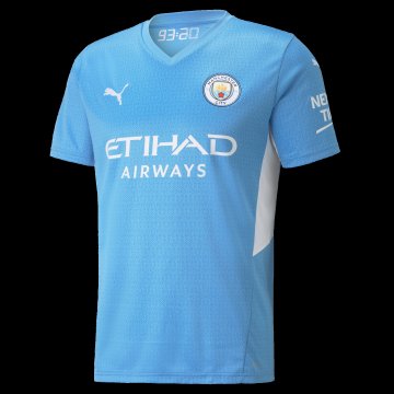 #Player Version Manchester City 2021-22 Home Men's Soccer Jerseys