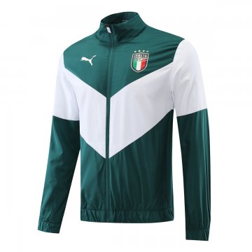 Italy 2022 Green All Weather Windrunner Soccer Jacket Men's