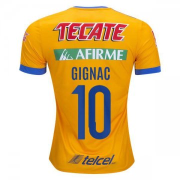2017-18 Tigres UANL Home Football Jersey Shirts André-Pierre Gignac #10