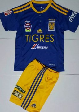 2016-17 Tigres Kids Away Blue Football Jersey Shirts Kit(Shirt+Shorts)