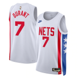Kevin Durant #7 Brooklyn Nets 2022-23 White Jerseys - Classic Edition Men's