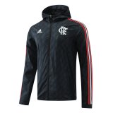 #Hoodie Flamengo 2022-23 Black All Weather Windrunner Soccer Jacket Men's