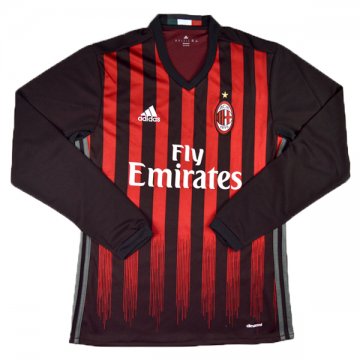AC Milan Home LS Football Jersey Shirts 2016-17