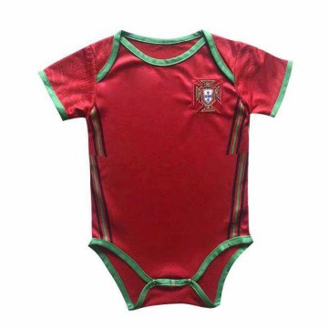 2020 Portugal Home Red Baby Infant Football Suit