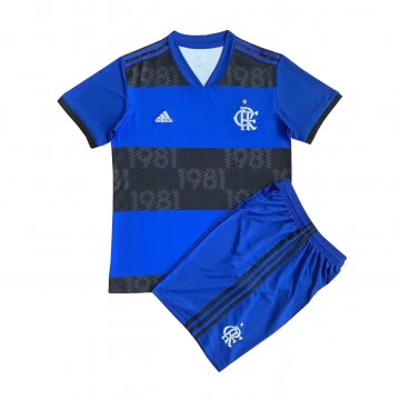2021-22 Flamengo Blue Football Jersey Shirts + Short Kid's [20210614120]