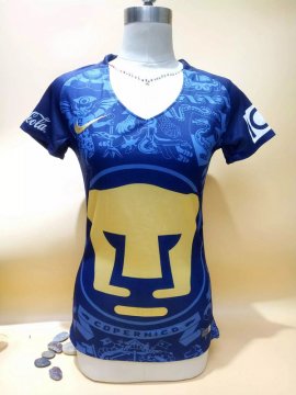 UNAM Women Away Navy Football Jersey Shirts 2016-17