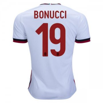2017-18 AC Milan Away White Football Jersey Shirts Leonardo Bonucci #19