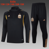 Argentina 2023-24 Black Soccer Training Suit Kid's