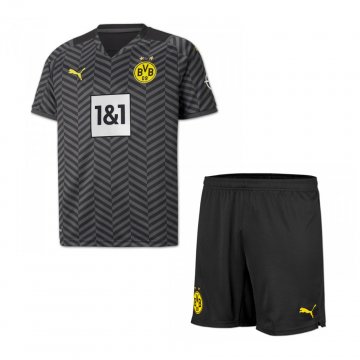 Borussia Dortmund 2021-22 Away Kid's Soccer Jerseys + Shorts