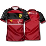 Scuderia Ferrari 2022 Black - Red F1 Team T-Shirt Men's