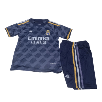 Real Madrid 2023/24 Away Soccer Jerseys + Short Kid's