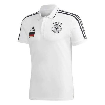 2020-21 Germany White Men's Football Polo Shirt