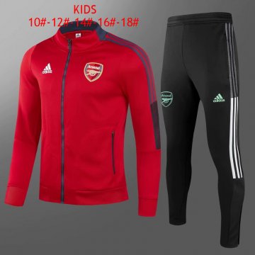 2021-22 Arsenal Red Football Training Suit (Jacket + Pants) Kid's