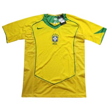 2004 Brazil Retro Home Men's Football Jersey Shirts