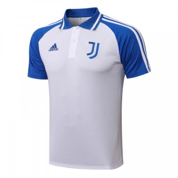 Juventus 2021-22 White - Blue Soccer Polo Jerseys Men's