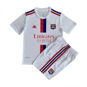 Olympique Lyonnais 2022-23 Home Soccer Jerseys + Short Kid's