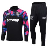 West Ham United 2023-24 Black Soccer Training Suit Men's