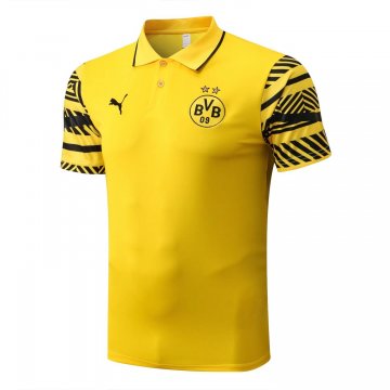 Borussia Dortmund 2022-23 Yellow Soccer Polo Jerseys Men's