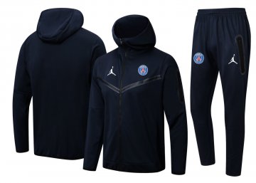 PSG 2022-23 Hoodie Royal Soccer Training Suit Jacket + Pants Men's