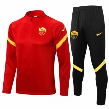 Roma 2021-22 Red Soccer Training Suit Men's