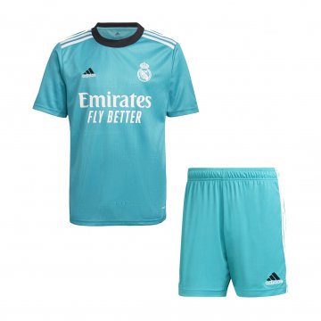 Real Madrid 2021-22 Third Soccer Jerseys + Shorts Kid's
