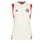 Flamengo 2023-24 White Soccer Singlet Jerseys Men's