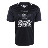 #Charlie Brown Jr. Winged Marginal Santos FC 2022-23 Black Soccer Jerseys Men's