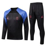 PSG x Jordan Black 3D Print Soccer Training Suit Men's 2022-23