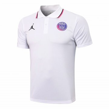 2021-22 PSG x Jordan White Men's Football Polo Shirt [20210614082]