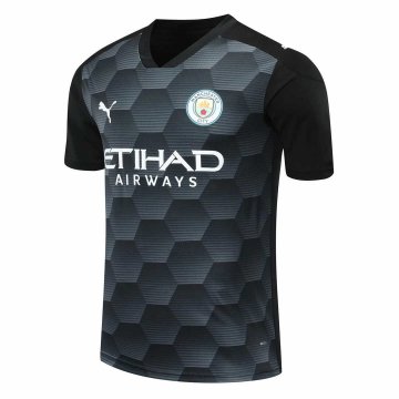 2020-21 Manchester City Goalkeeper Black Men Football Jersey Shirts