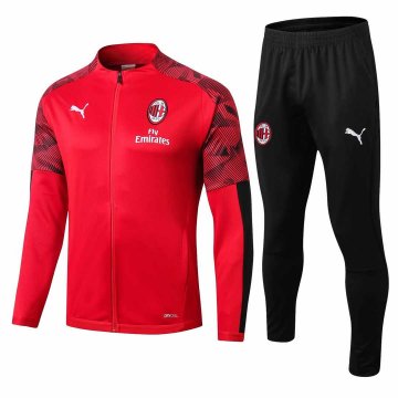 2019-20 AC Milan Red Men's Football Training Suit(Jacket + Pants) [47012074]
