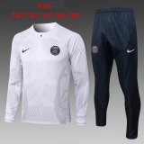 PSG White 3D Soccer Training Suit Kid's 2022-23