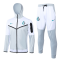 #Hoodie Riyadh Al-Nassr 2023-24 Light Grey Soccer Jacket + Pants Men's
