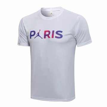2021-22 PSG x Jordan White II Short Football Training Shirt Men's