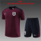 England 2023-24 Burgundy Soccer Jerseys + Short Kid's