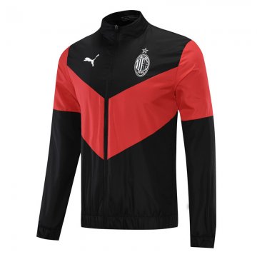 AC Milan 2022-23 Black - Red All Weather Windrunner Soccer Jacket Men's
