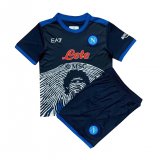Napoli 2021-22 Royal Limited Edition Soccer Jerseys + Short Set Kid's