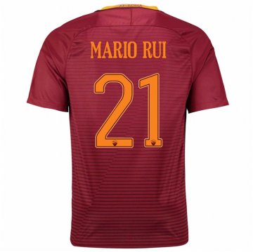 2016-17 Roma Home Red Football Jersey Shirts Mario Rui #21 [roma-home-bt016]