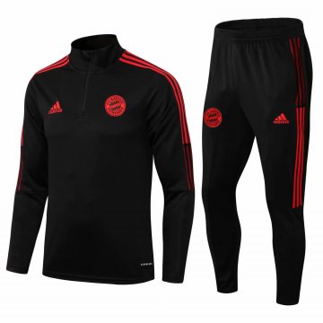 Bayern Munich 2021-22 Black Football Training Suit Men's